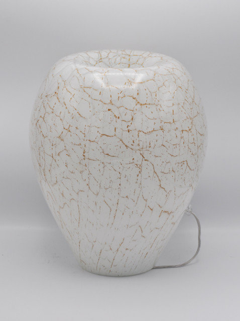 Loranto + Goldline, lamp wit-goud, 1x deuk